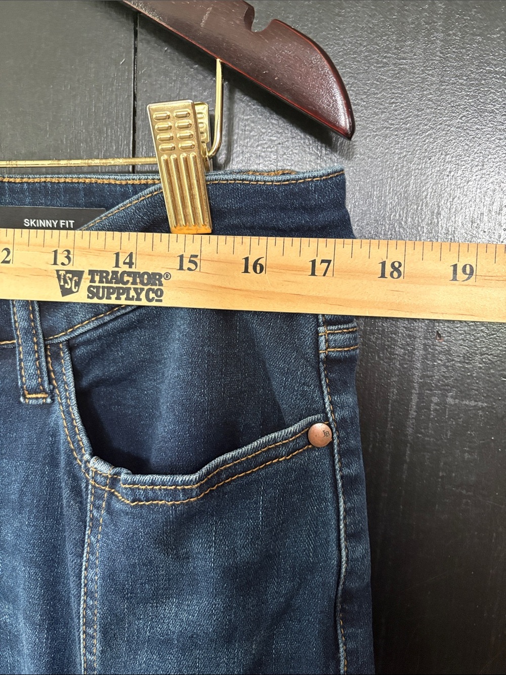 👖 Judy Blue Skinny Jeans with Front Seam. Size 15/32 - Picture 6 of 16